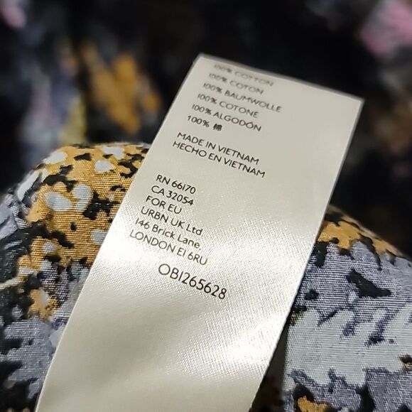 Free People Let The Sunshine In Print Cotton Dress - Picture 8 of 10